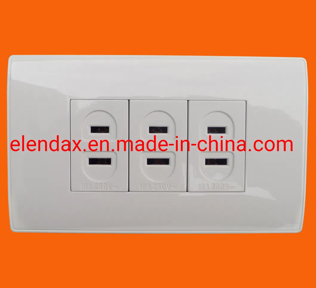 Универсальная настенная розетка американского стандарта (A2306)