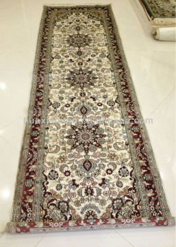 iranian turkish kilim runner rug washable, silk carpet hand knotted factory price