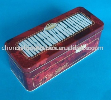 rectangular coffee tin box