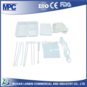 Disposable tracheostomy care tray kit