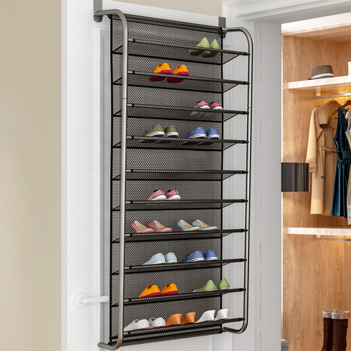 Simple Hallway Space Saving Shoe Rack 1pc Door Shoe Organizer Multi Layer Wall Cabinet Home Shoe Hanger