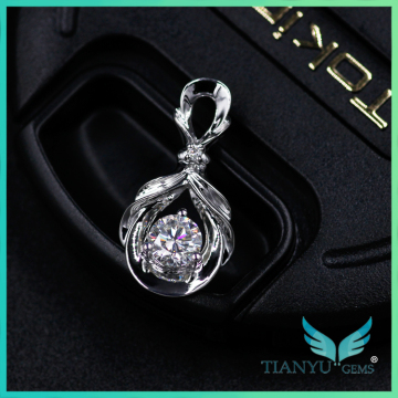 Foreverone DEF white moissanite Diamond Pendent 18K white/yellow gold for Necklace