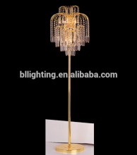 Waterfall Shaped Indoor Crystal Floor Lamp
