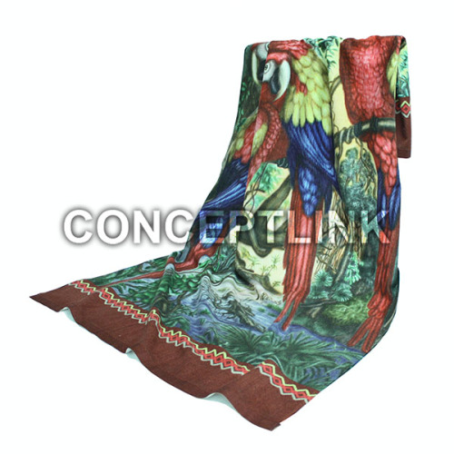 100% Microfiber Flower printed unique beach towels