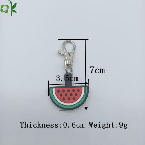 Affordable Watermelon Pet Silicone Dog Tag Lobster Buckle