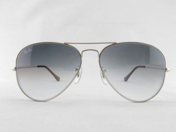 Uv400 Protection Silver Frame Grey Lens Ray Ban Aviator Shield Sunglasses Rb3025 58#