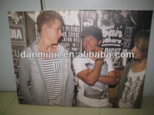 Large poster board in printing poster with wooden frame for promotion