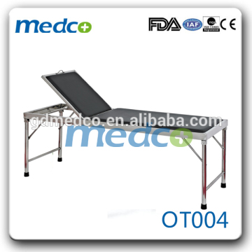 Stainless Steel Back Adjustable Examination Medical Table Examination Bed OT004