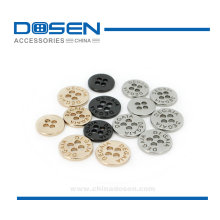 Black Gold Sliver Vogue Style Hole Sewing Button Garment Metal Button Clothing Button for Coat Jacket
