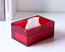 Rectangular Colorful Acrylic Tissue Box