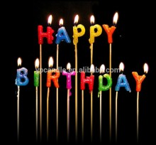 Happy Birthday letter candle birthday candle