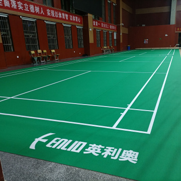 Alfombrilla sintética de vinilo para canchas de bádminton