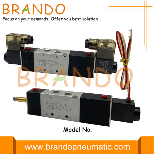 Airtac Type 4V330C-08 5/3 Way Pneumatische Solenoïde klep