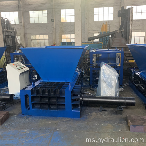 Logam ringan automatik gaya Hopper Can baler Machine