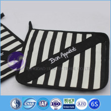 custom printed kitchen accessory embroidered funny cotton white pot holders