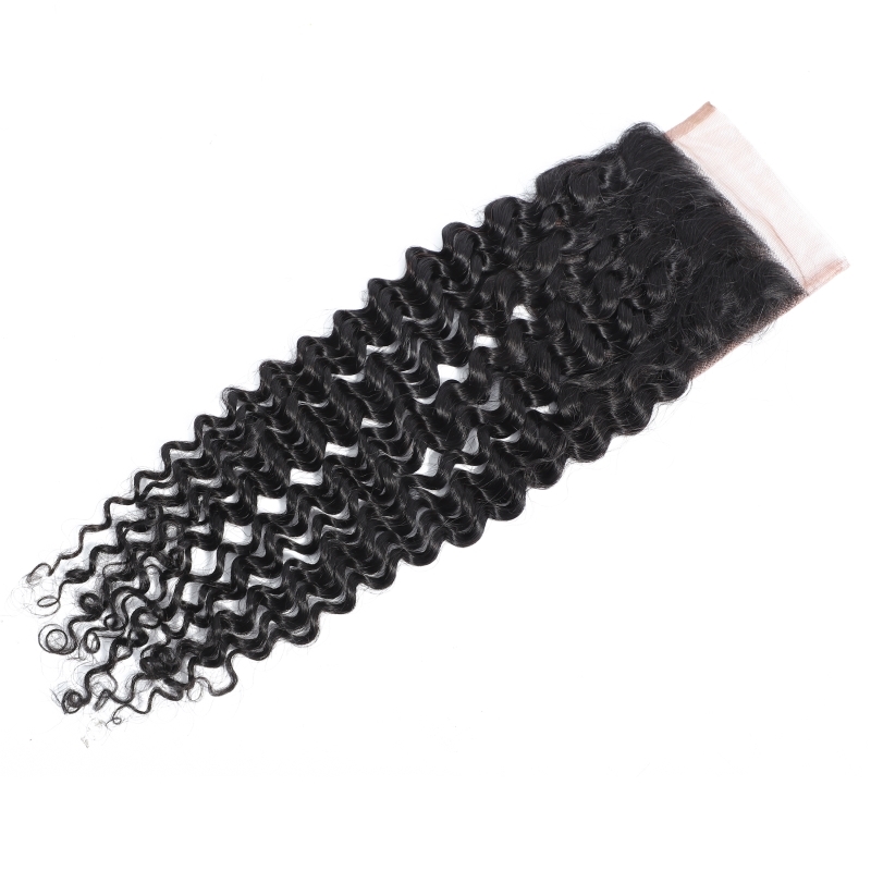 wholesale indian hair weave human hair deep wave bundles with closure cuticle aligned hair