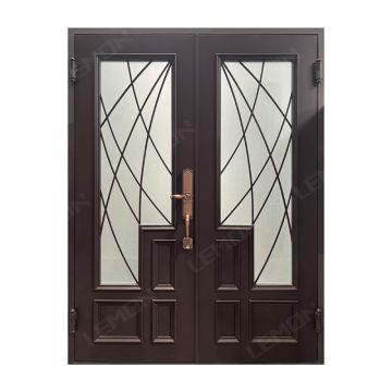 America Modern Wrought Iron Entry Front Door Design