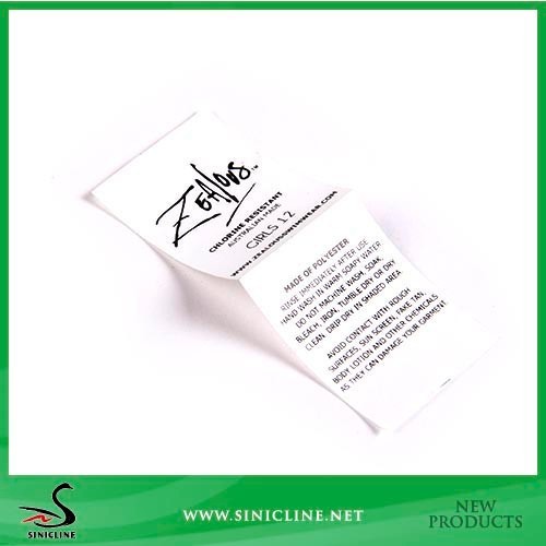 Sinicline Neck Printed Labels Garment Labels Product Type Laser Cut Label