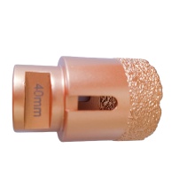 40 mm Vacuum Brazed Diamond CNC Router Bits for Granite Marble Concrete Polishing