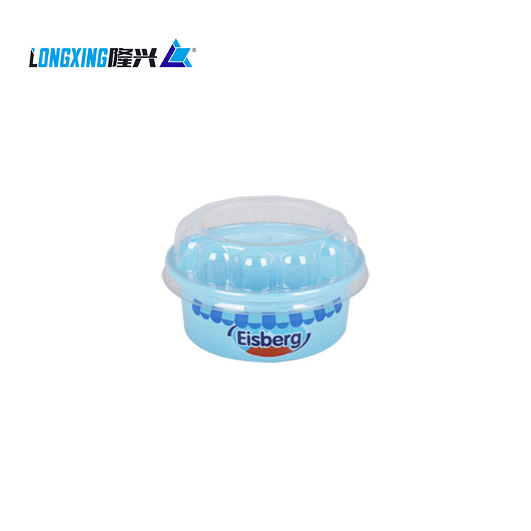 175 ml 6 oz Plastic disposable Ice Cream cup container with lid