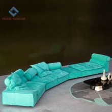 Latest Italy Goose Down Filling Soft Full Nubuck Leather Sofa Set for Budapest, Dallas, Miami