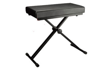 550mm - 620mm Black Keyboard Bench Metal , Heavy Duty Black Music Stand