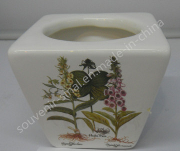 Square Dolomite Flower Pot Planter