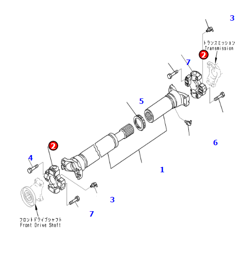 كوماتسو دوزر D65WX-15 سبايدر 421-20-32621