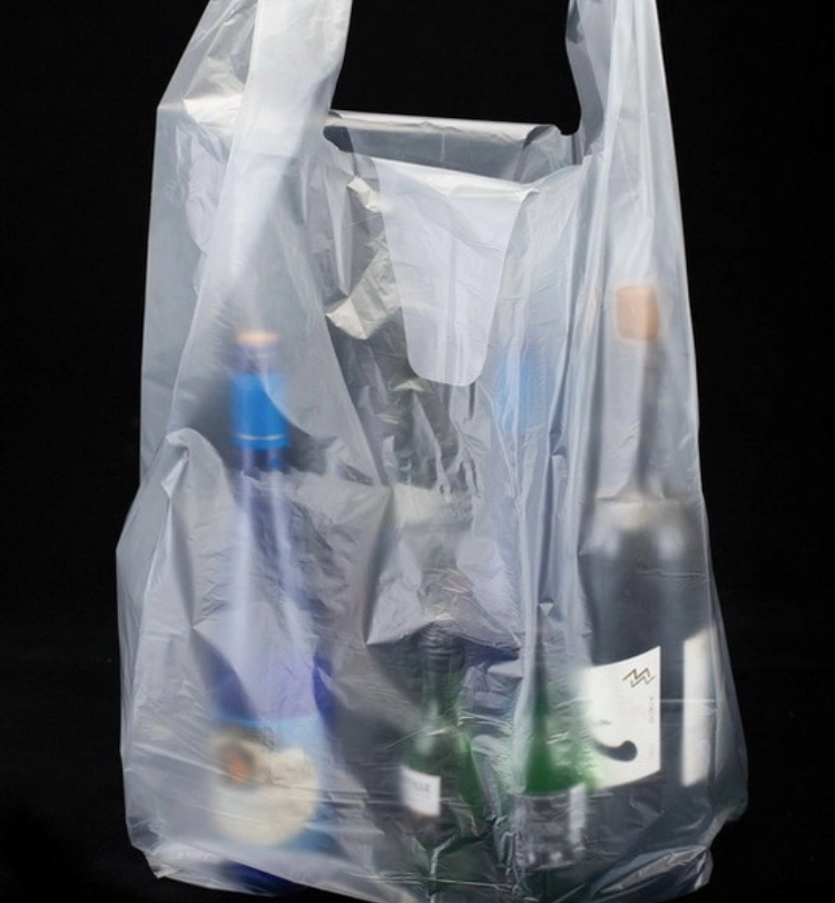 Customized plastic shopping bag vest bag