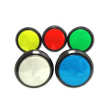 60 mm platte ronde LED -drukknoppen voor het spel