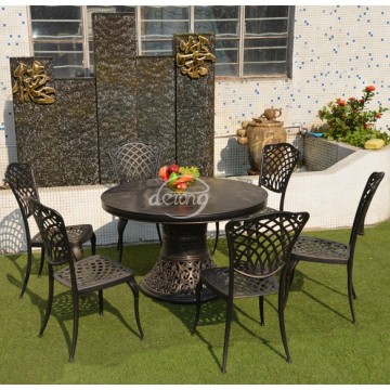 patio aluminum casting table set outdoor furniture