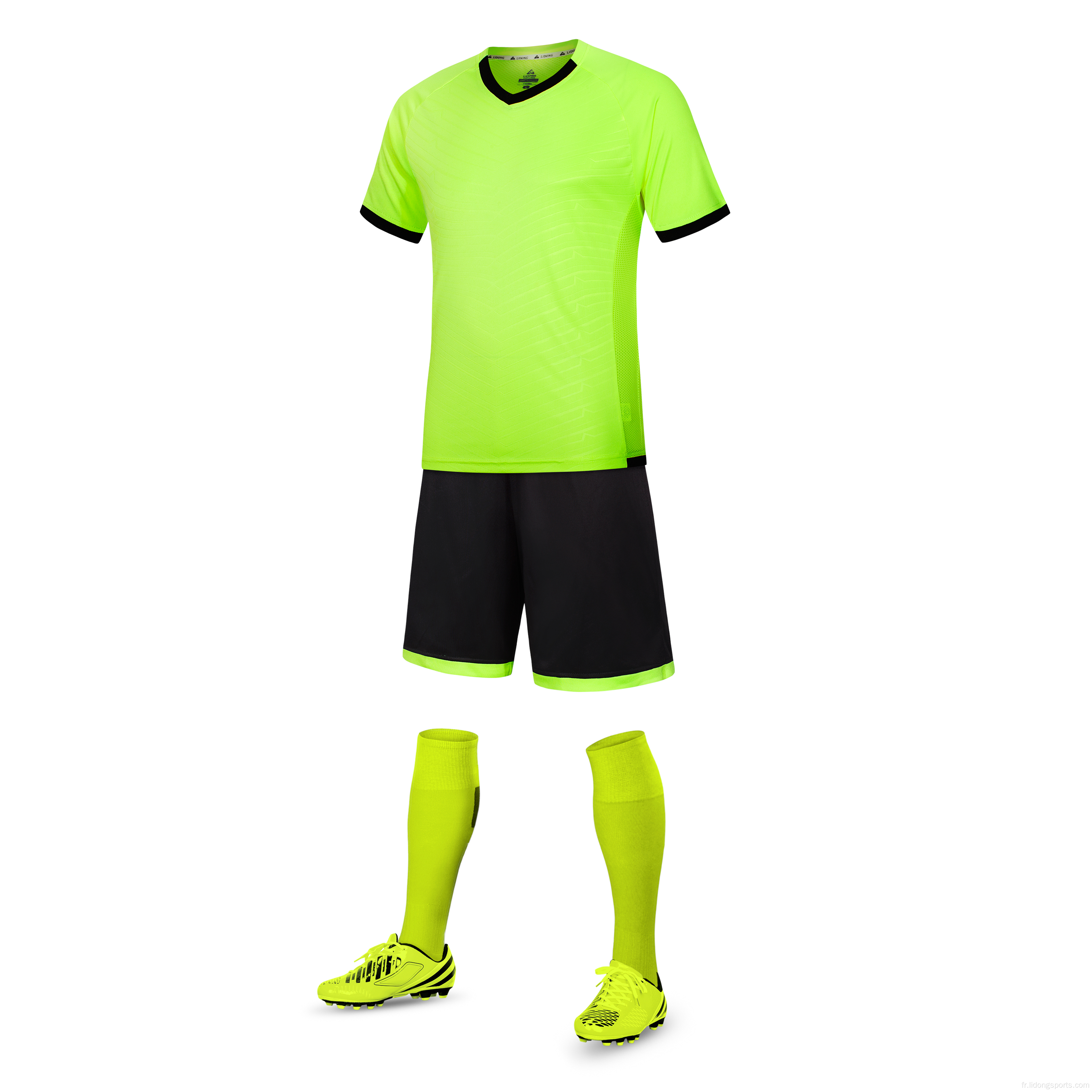 Ensemble d&#39;uniformes de football en gros / Jersey de football pour les jeunes