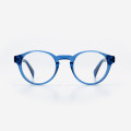 Moderna Round Acetate Mäns Optiska Frames