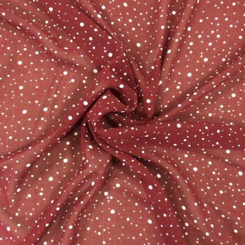 Kain Tenun Poly Crepe Magic Sky Stars Printed Fabric