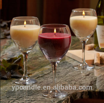 12oz Wine Glass Candles