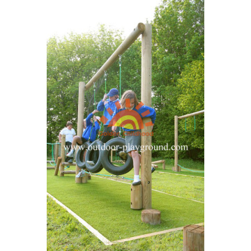 Children's Tyre Walk Balancing Outdoor HPL Playground