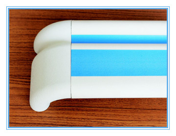 Hospital Antimicrobial Handicapped PVC & Aluminium Handrail