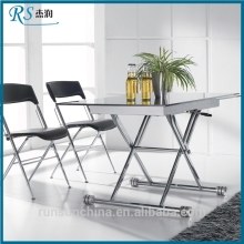 height adjustable glass table dining tables ST-029