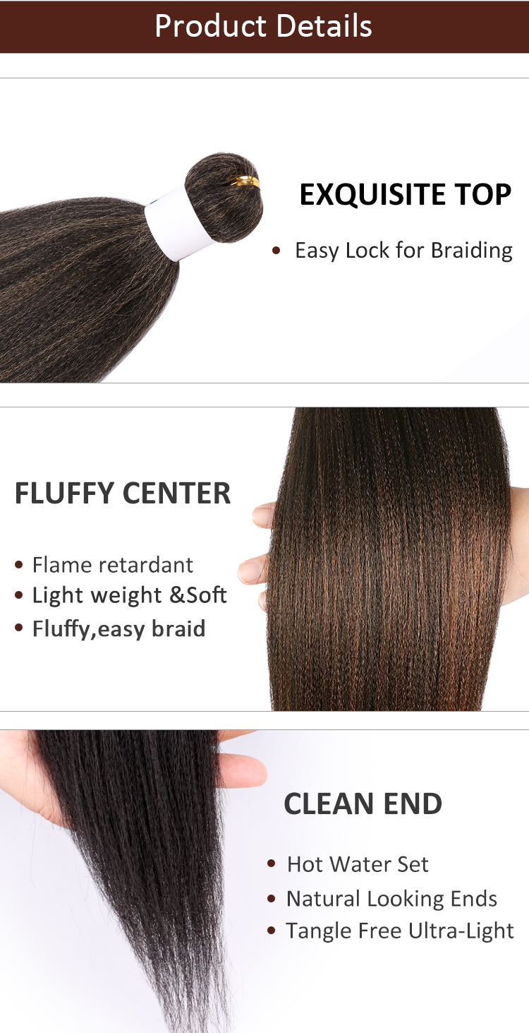 Julianna prestretch briading hair ombre  48" and 60  pre stretched wholesale 3 pack extensions super hair braids