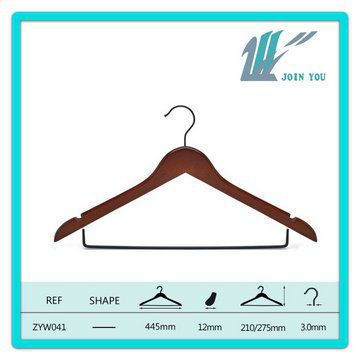 Cherry wooden pants hanger,pants hanger