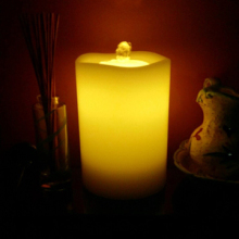 AquaFlame wax scented LED fountain candle