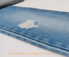 Cotton Jean Fabric Elastic Free 7s Twill Denim Fabric