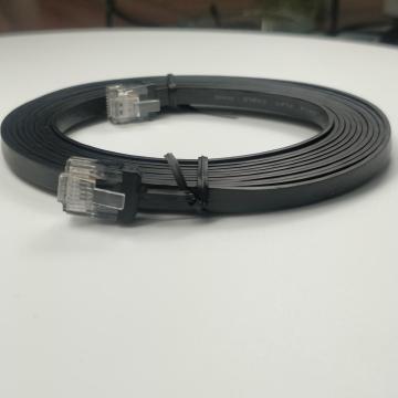 Cable plano de los cordones de conexión del Lan de la red de Internet Cat6