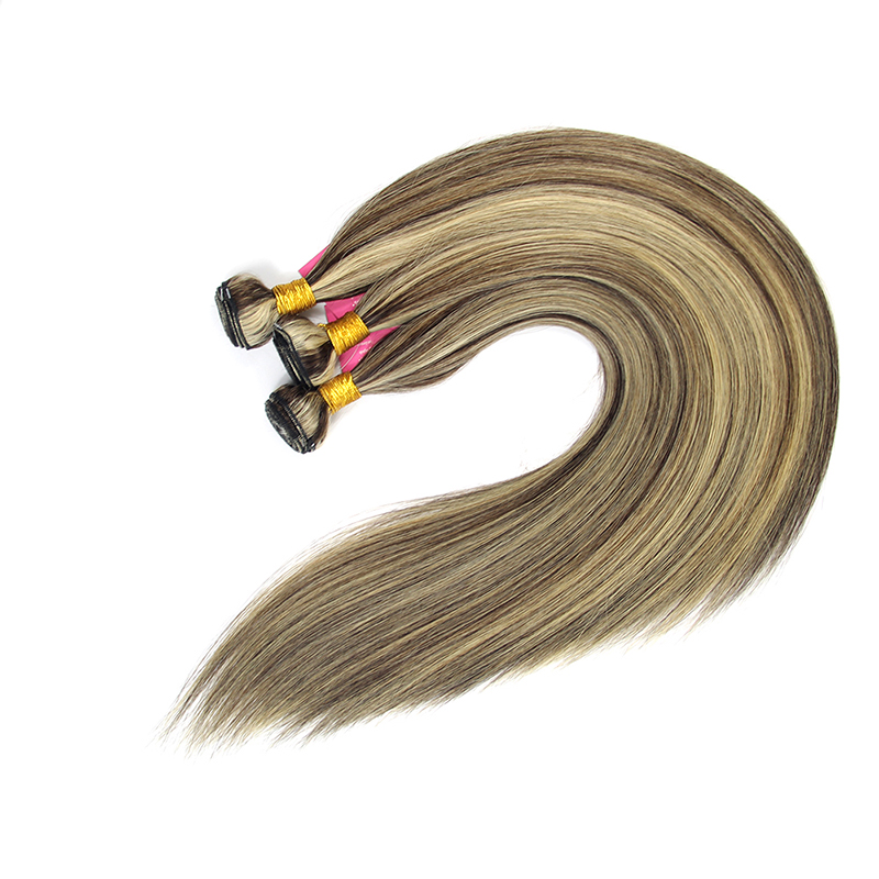 Wholesale high quality piano color hair extensions, double drawn colored hair extension human hair, 6/613 piano colours hair