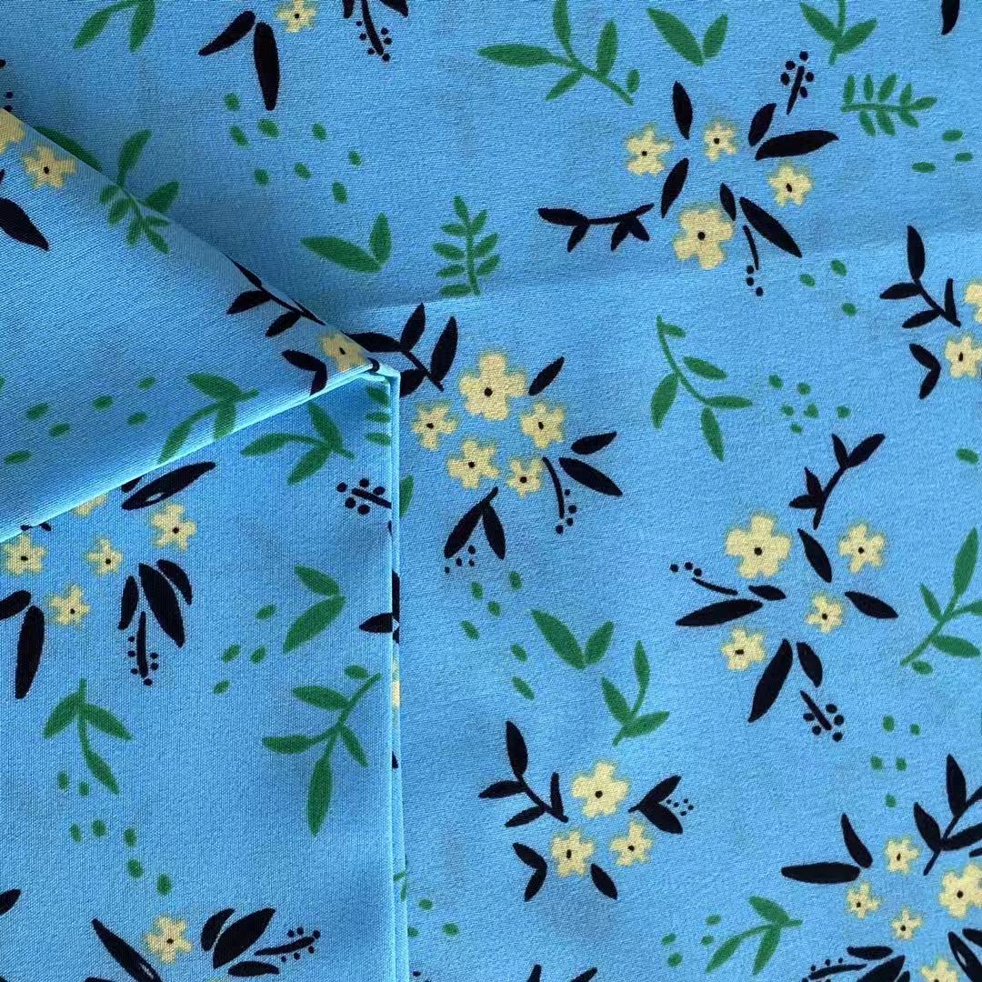 ISP Textile Flower print 4 way stretch 97% polyester 3% elastane fabric printing fabric for dress woman