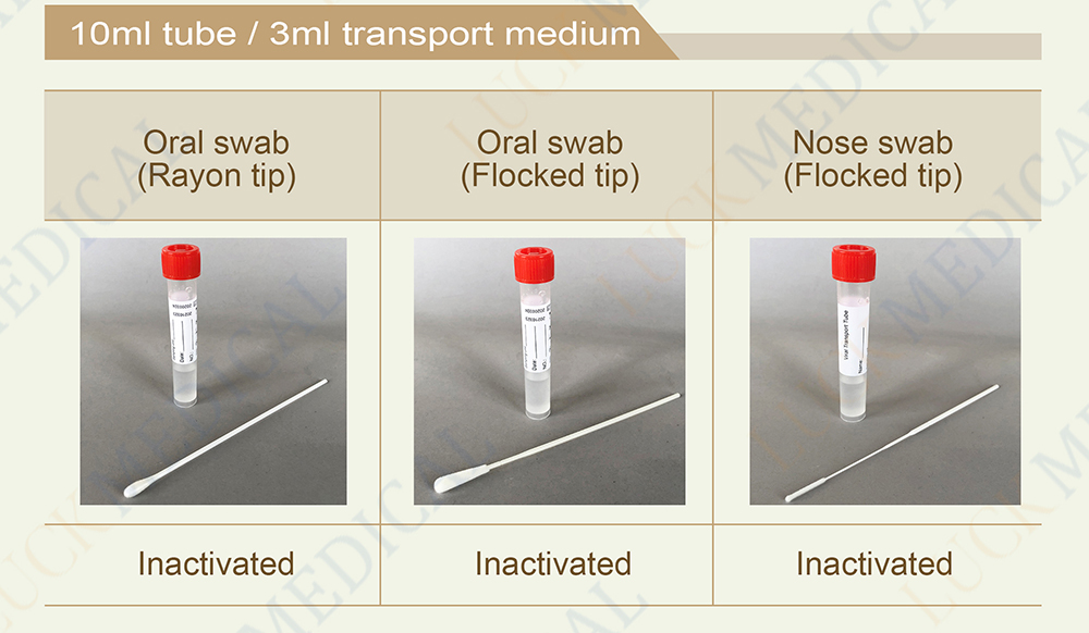 inaktives Fläschchen Transportmedium 10ml inactive Vrial Transport medium 10ml