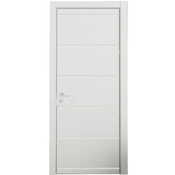 White Lacquer Line Lacquer Interior Wood Door