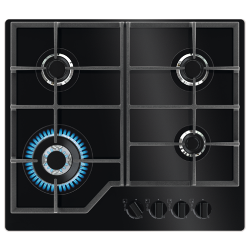 グラストップZanussi Hob 4バーナー