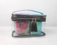 Clear PVC Cosmetic Bag Set 2 in 1 Clear PVC Cosmetic Bag Set