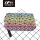 Women hot holographic small portable rainbow- colored dInner flat pouch PU cosmetic bag for girls